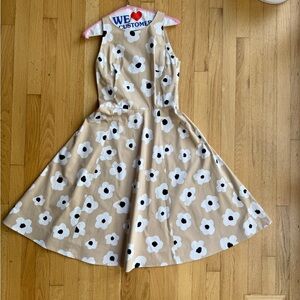 🌼 Kate Spade New York Floral Fit & Flare Dress – Size 2 🌼